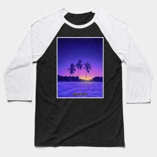 Beach sunrise landscape Baseball T-Shirt